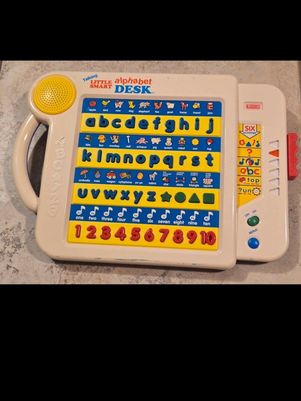 VTECH Talking Little Smart Alphabet Desk Vintage 1990's